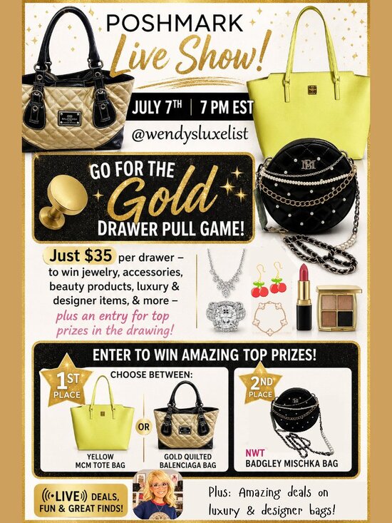 Handbags - GO FOR THE GOLD DRAWER PULL GAME!